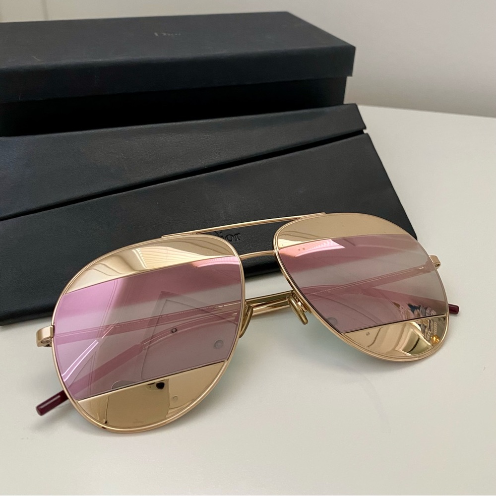 Dior Split Aviator Sunglasses NWOT
